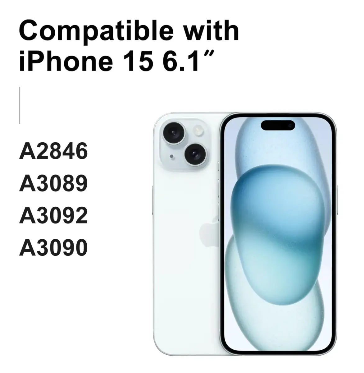 LL TRADER iPhone 15 6.1" FHD LCD Display Screen Replacement with Repair Kit - view 2