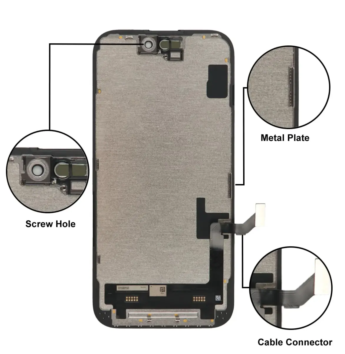 LL TRADER iPhone 15 6.1" FHD LCD Display Screen Replacement with Repair Kit - view 4