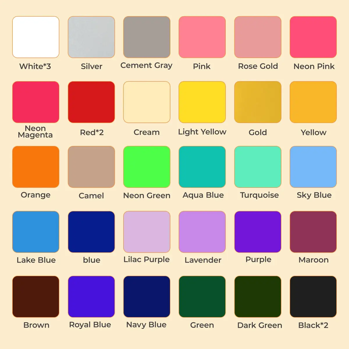 HTVRONT HTV Heat Transfer Vinyl 35 Pack 12" x 10" | 30 Assorted Colors & Teflon Sheet - view 4