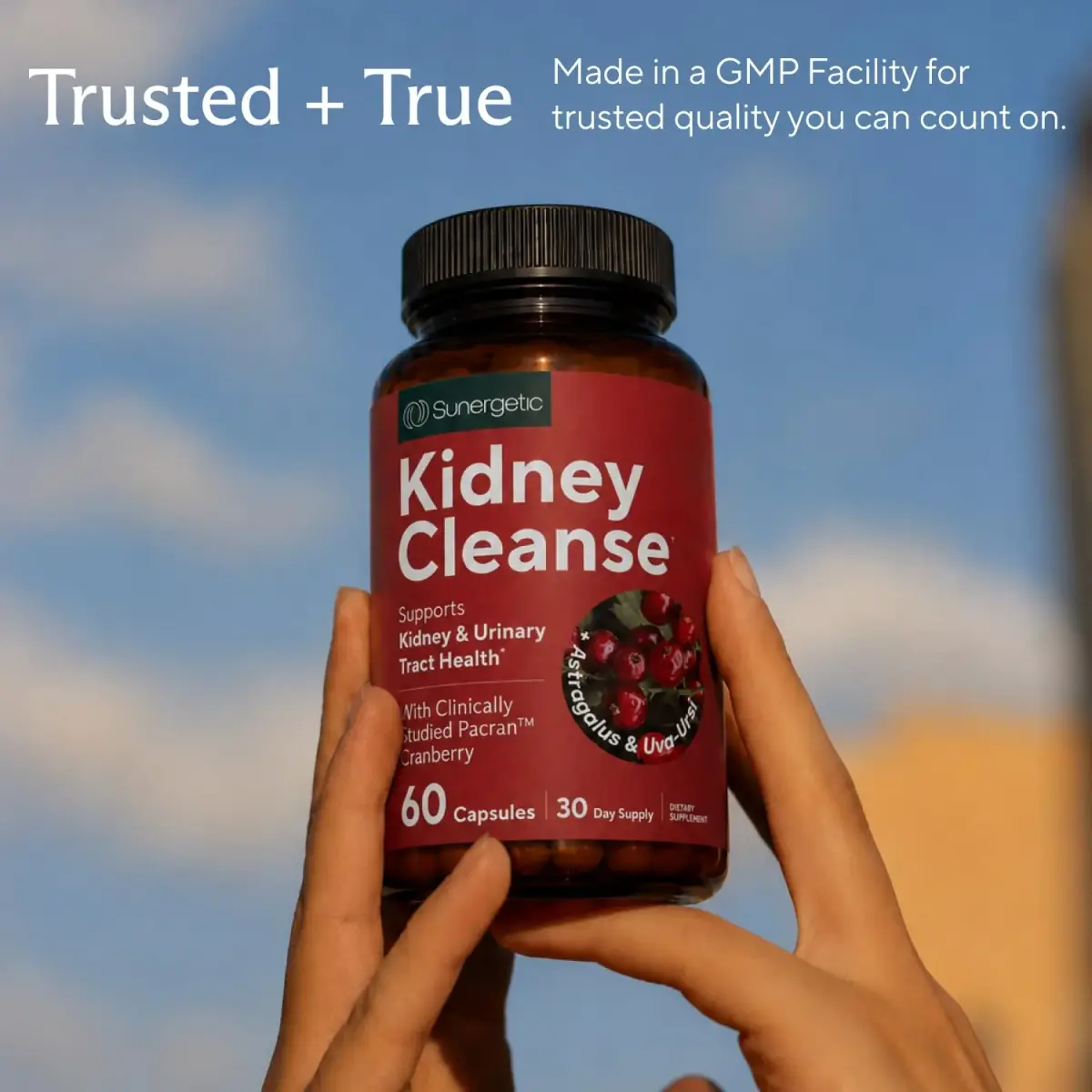 Sunergetic Kidney Cleanse Supplement with Cranberry Extract 120 Vegetarian Capsules (60 Count Pack of 2) | Supports Healthy Kidneys & Urinary Tract - view 8