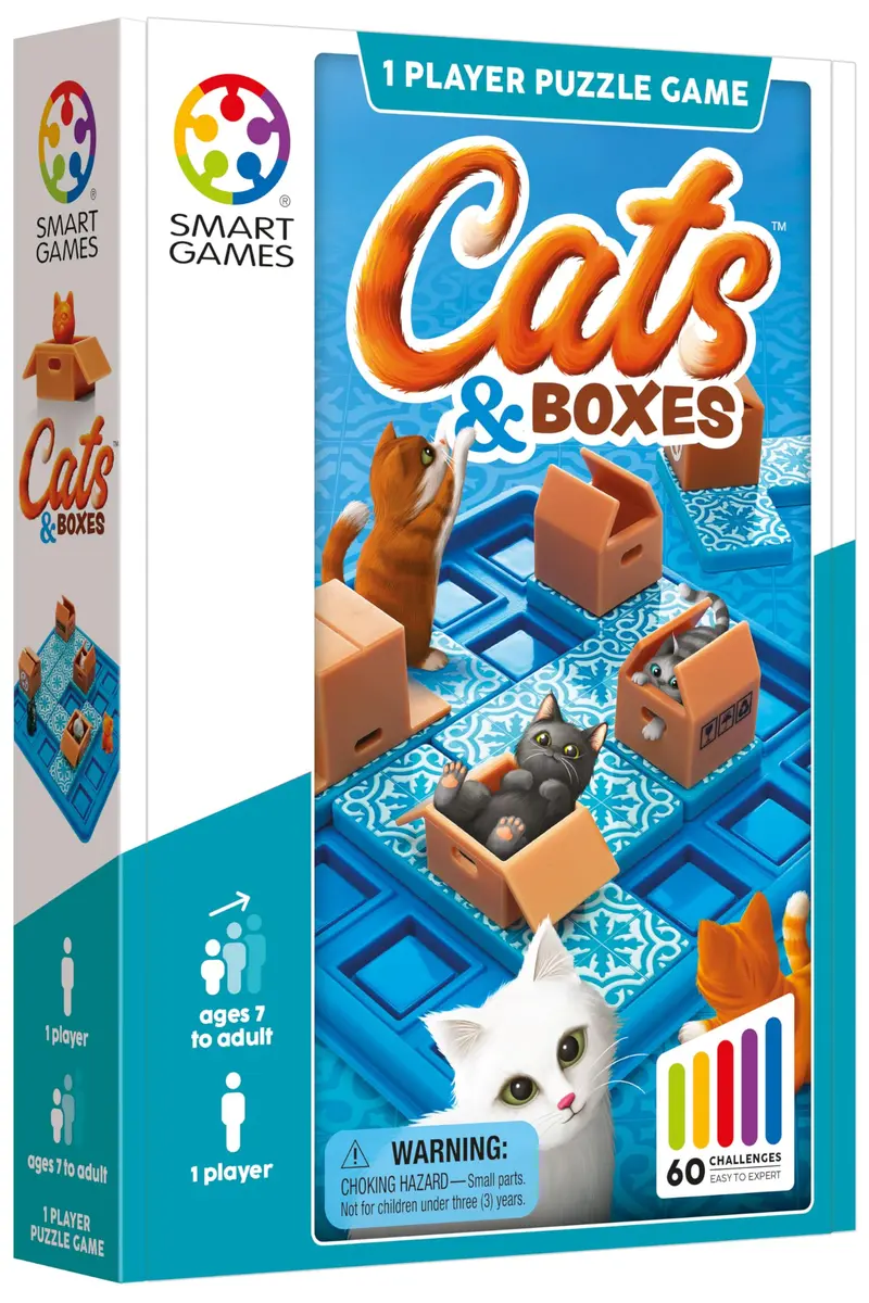 SmartGames Cats & Boxes Logic Puzzle Game 2-Pack | Award-Winning Educational Toy for Ages 7+ - view 3