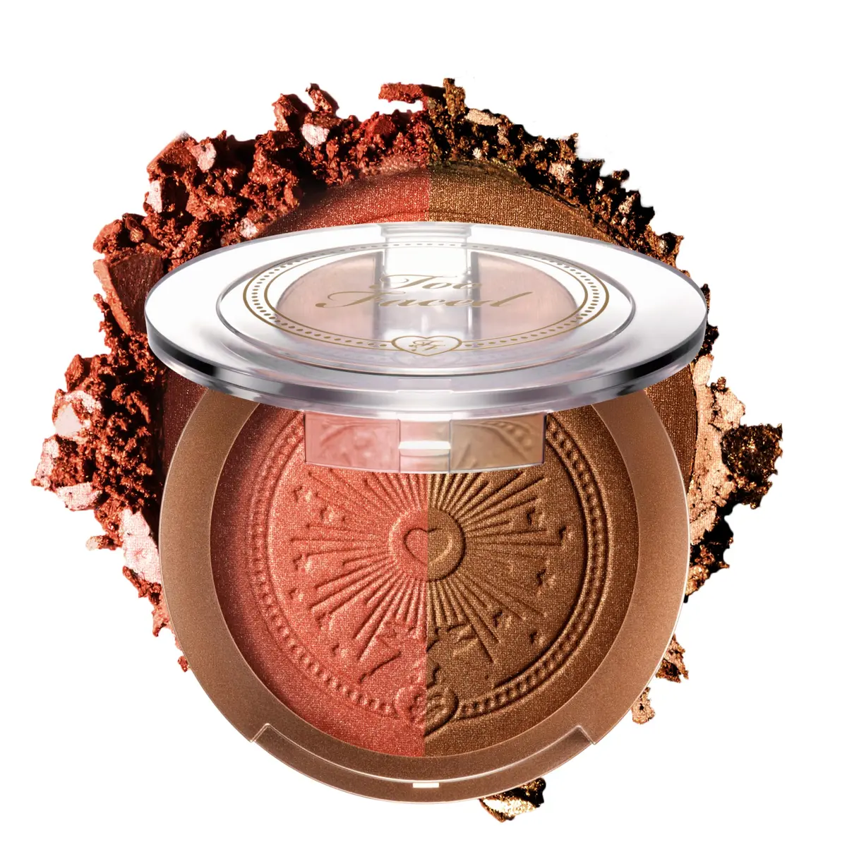 Too Faced Sun Bunny Blushing Bronzer 0.28 Oz | Dual-Shade Sheer, Luminous Bronzer with Pink Undertones - main product image