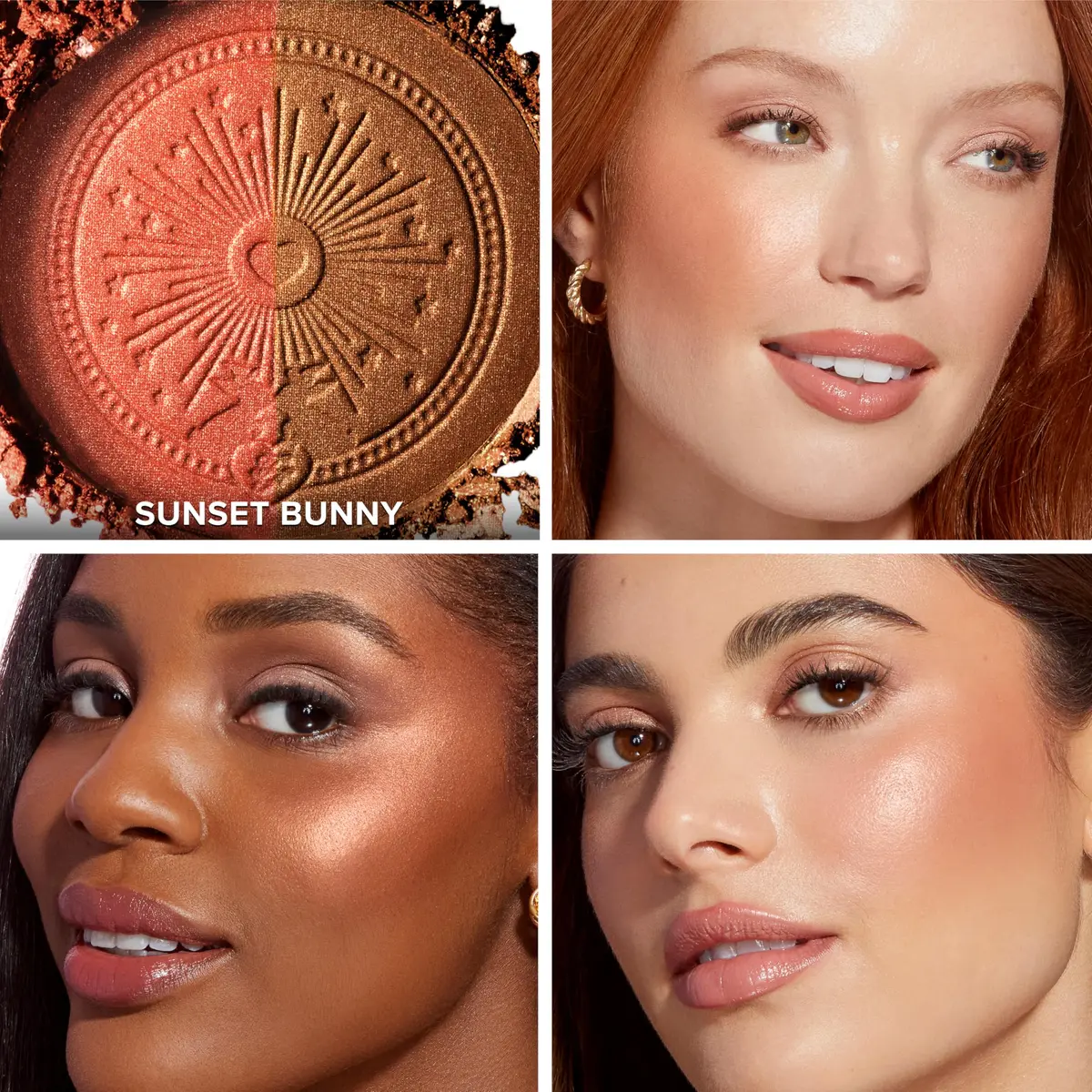 Too Faced Sun Bunny Blushing Bronzer 0.28 Oz | Dual-Shade Sheer, Luminous Bronzer with Pink Undertones - view 3