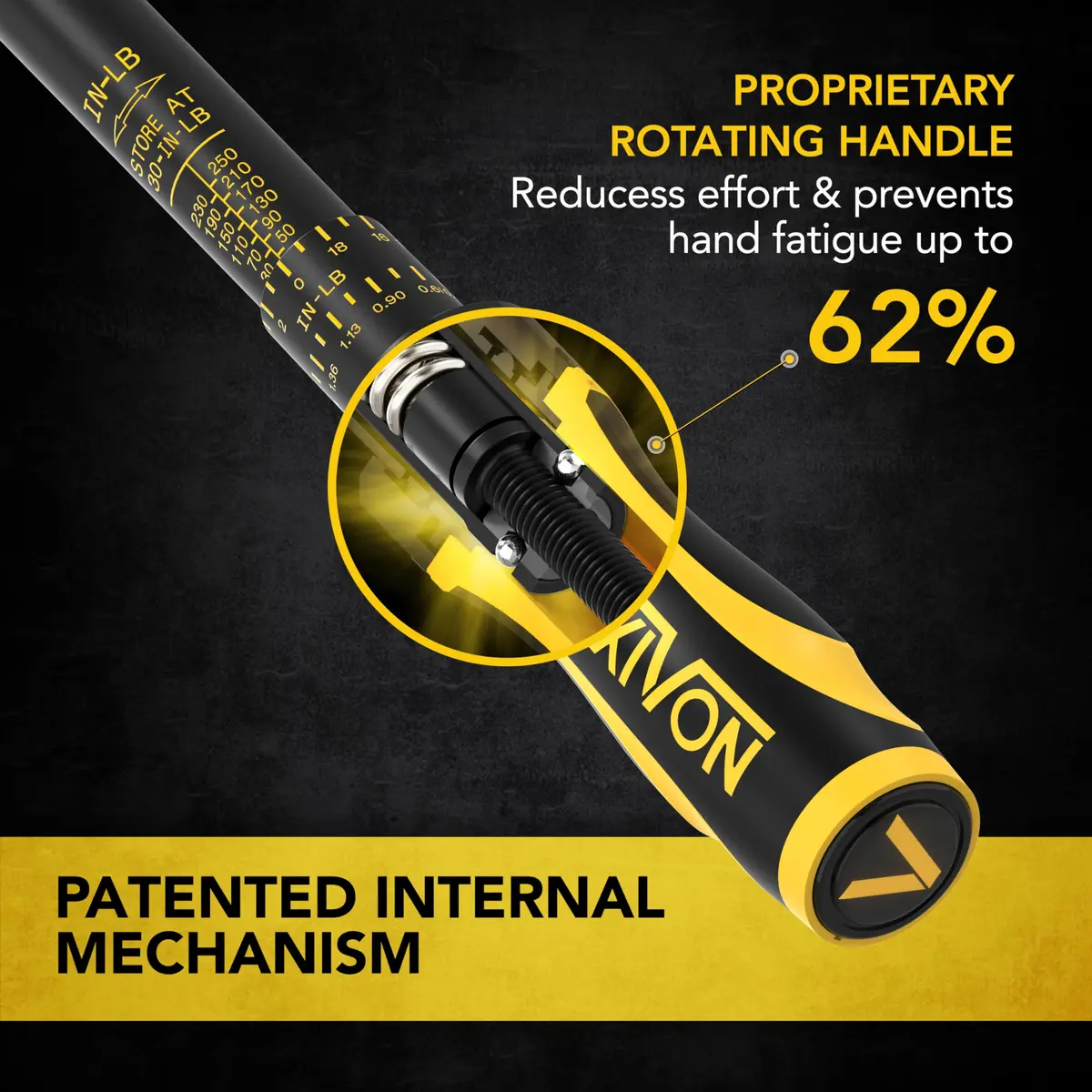 LEXIVON Torque Wrench 1/4-Inch Drive 30-250 IN-LB | Certified Precision & Comfort - view 5