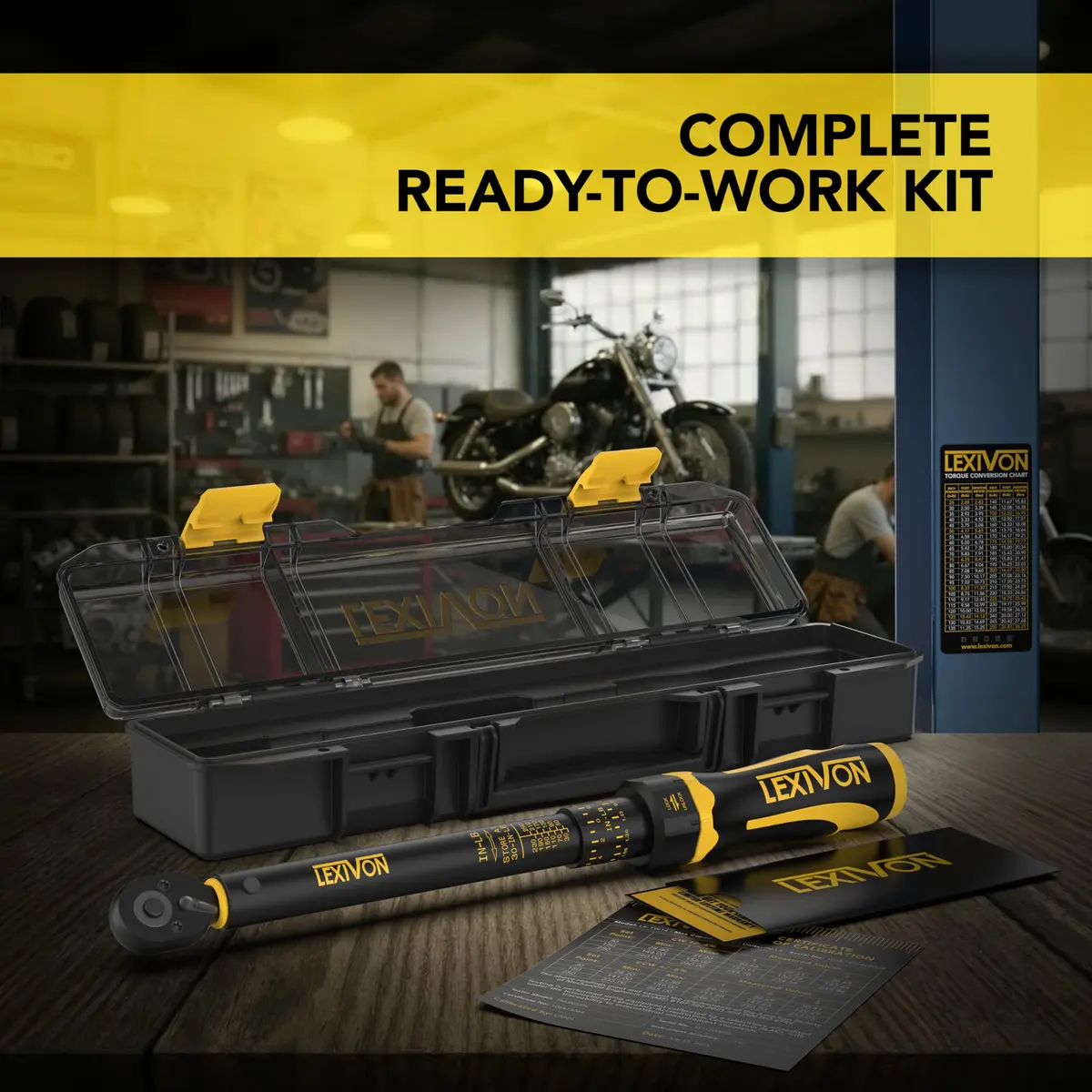 LEXIVON Torque Wrench 1/4-Inch Drive 30-250 IN-LB | Certified Precision & Comfort - view 8