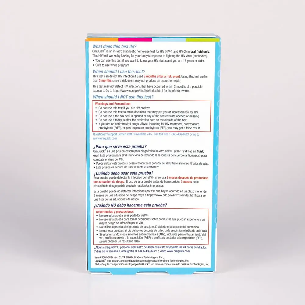 OraQuick HIV Self-Test, Oral Fluid, 6 Ct | Rapid, Lab-Quality Results in 20 Min, Discreet Home Use - view 9