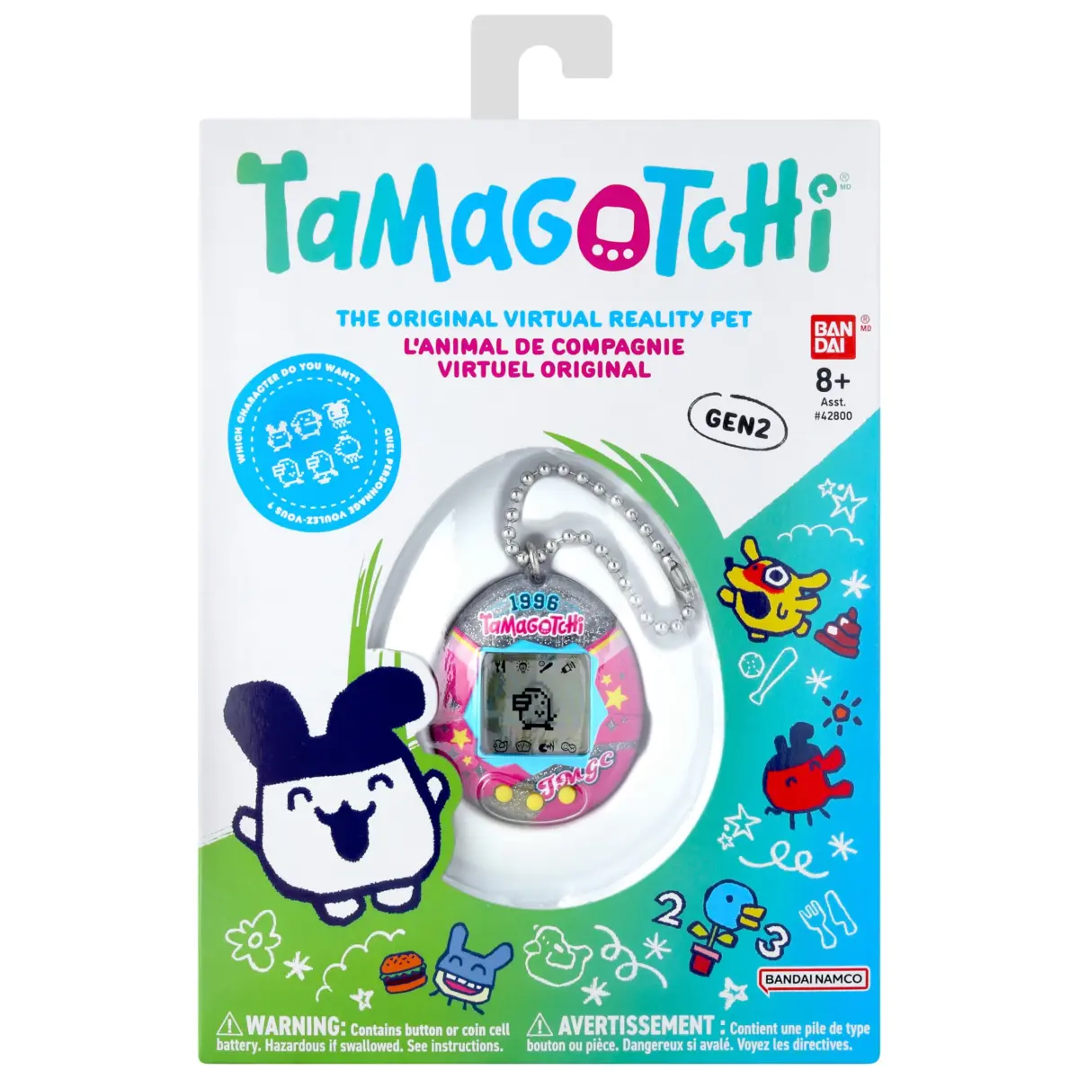 Tamagotchi Original College Sweater Edition | Nostalgic Digital Pet with Bag Charm - view 4