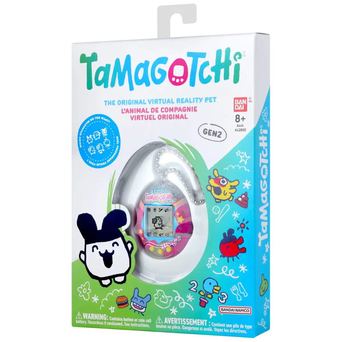 Tamagotchi Original College Sweater Edition | Nostalgic Digital Pet with Bag Charm - view 5