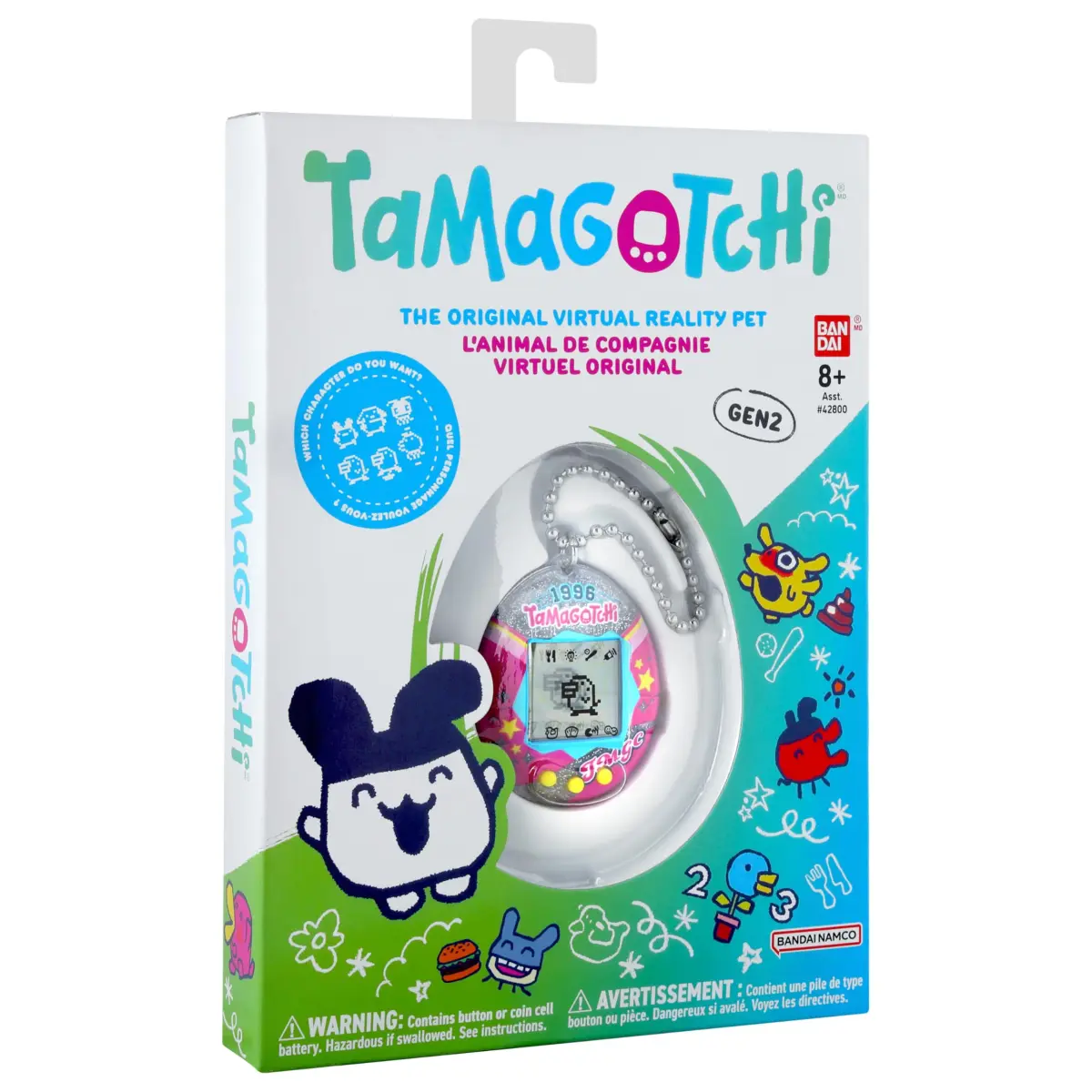 Tamagotchi Original College Sweater Edition | Nostalgic Digital Pet with Bag Charm - view 7