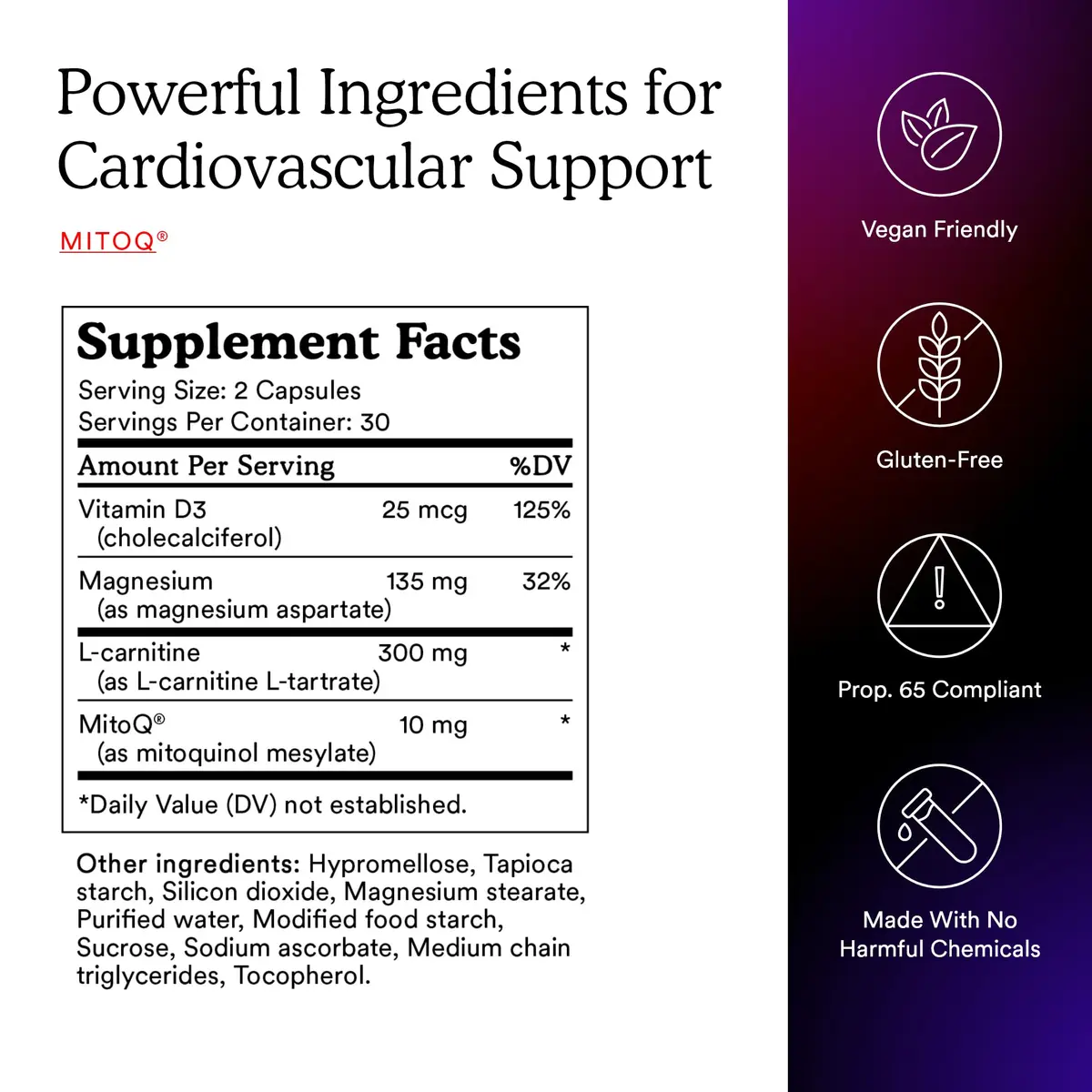 MitoQ +Heart Advanced CoQ10 Magnesium Heart Support 180 Caps | Supports Vascular & Cellular Energy - view 5