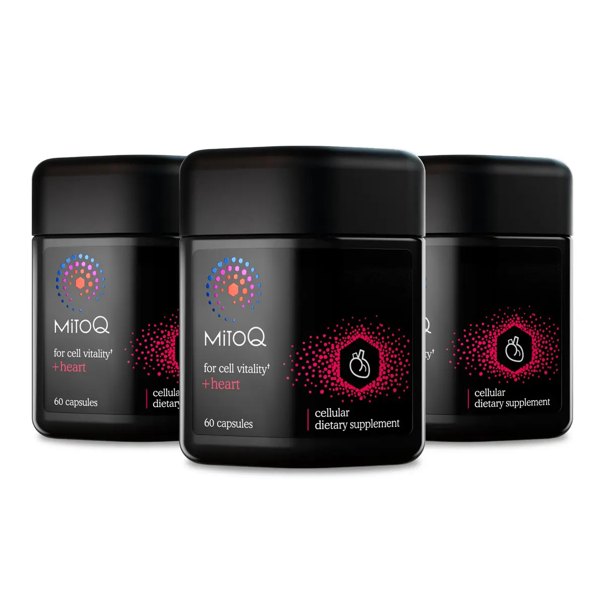 MitoQ +Heart Advanced CoQ10 Magnesium Heart Support 180 Caps | Supports Vascular & Cellular Energy - main product image