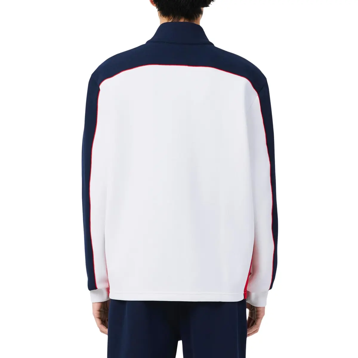 Lacoste Unisex French Tennis Team Ceremony Jacket, Navy Blue/White/Red, X-Large | Modern Color-Blocking with Official French Tennis Details - view 3