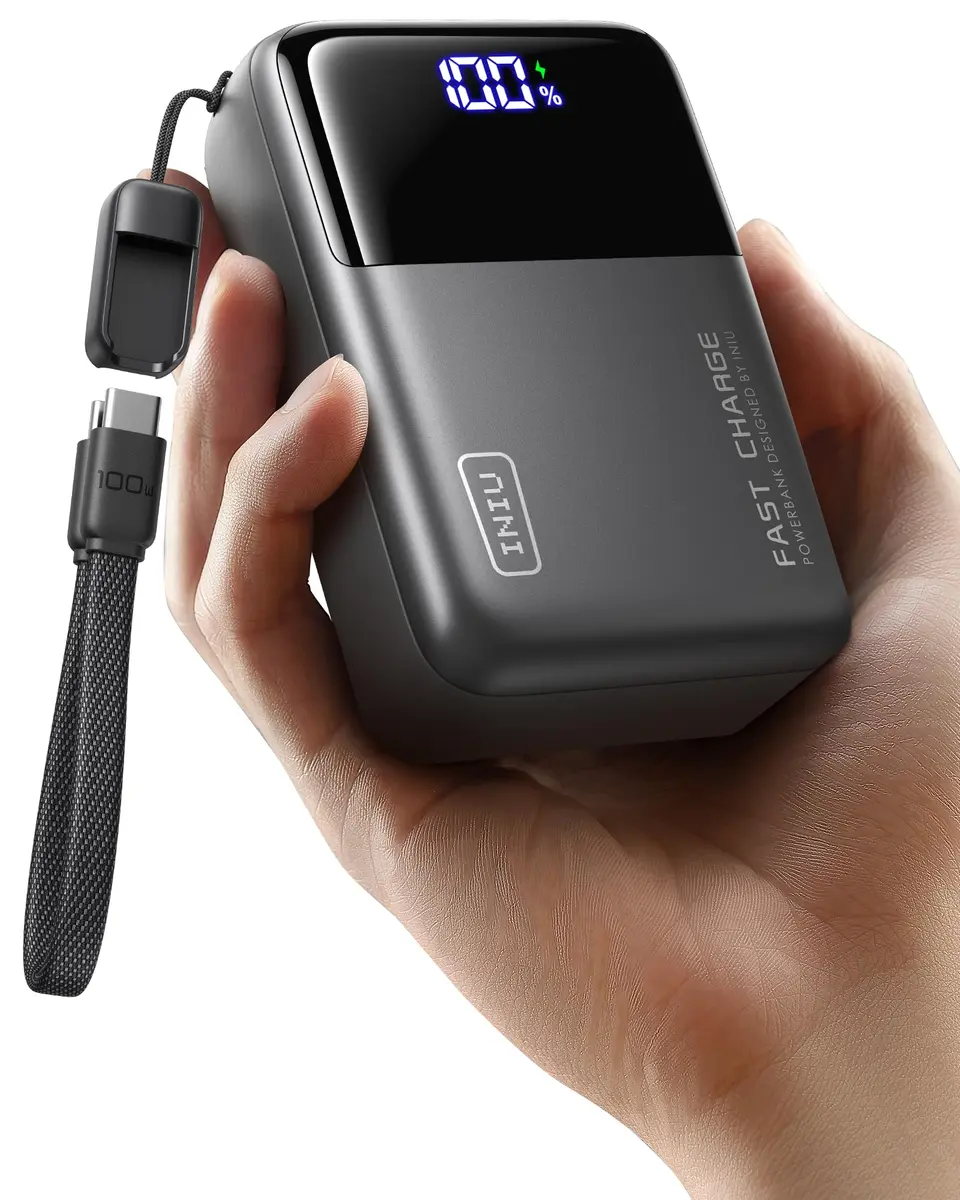 INIU Power Bank 25000mAh 100W | Travel-Ready Fast Charging Battery Pack - main product image
