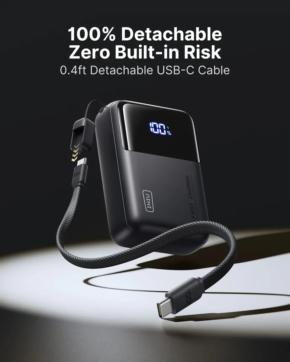 INIU Power Bank Smallest 25000mAh 100W Fast Charging | Travel-Ready, Airline Safe - view 6