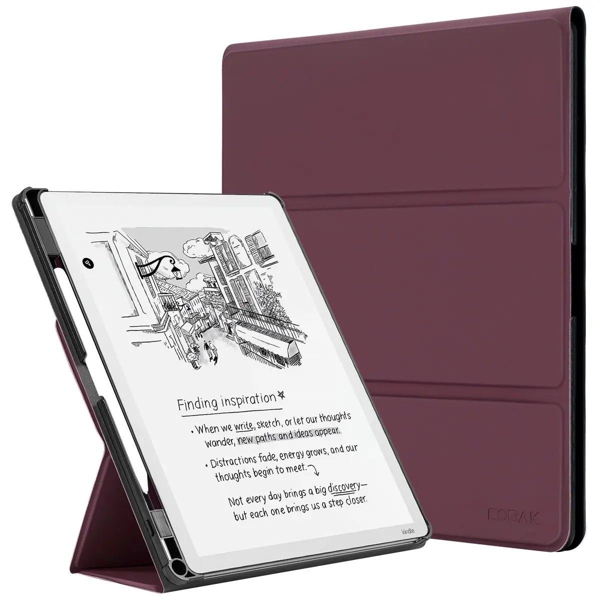 CoBak Case for 11" Kindle Scribe 3rd Gen 2025 Colorsoft | PU Leather Folio with Pen Holder & Auto Sleep Wake - main product image