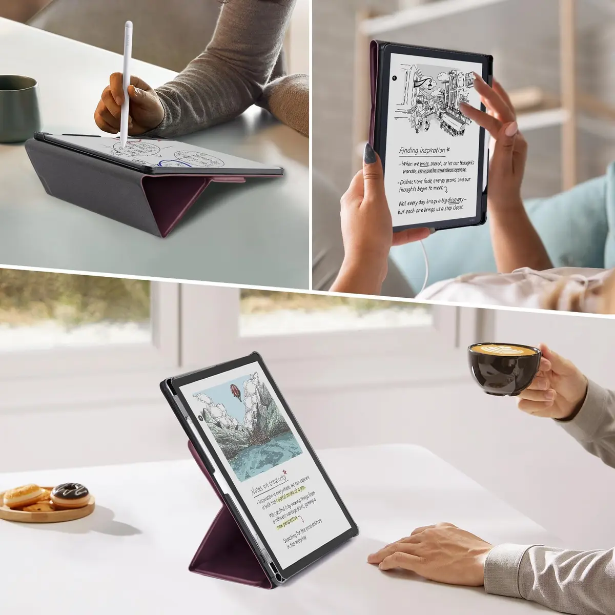 CoBak Case for 11" Kindle Scribe 3rd Gen 2025 Colorsoft | PU Leather Folio with Pen Holder & Auto Sleep Wake - view 7