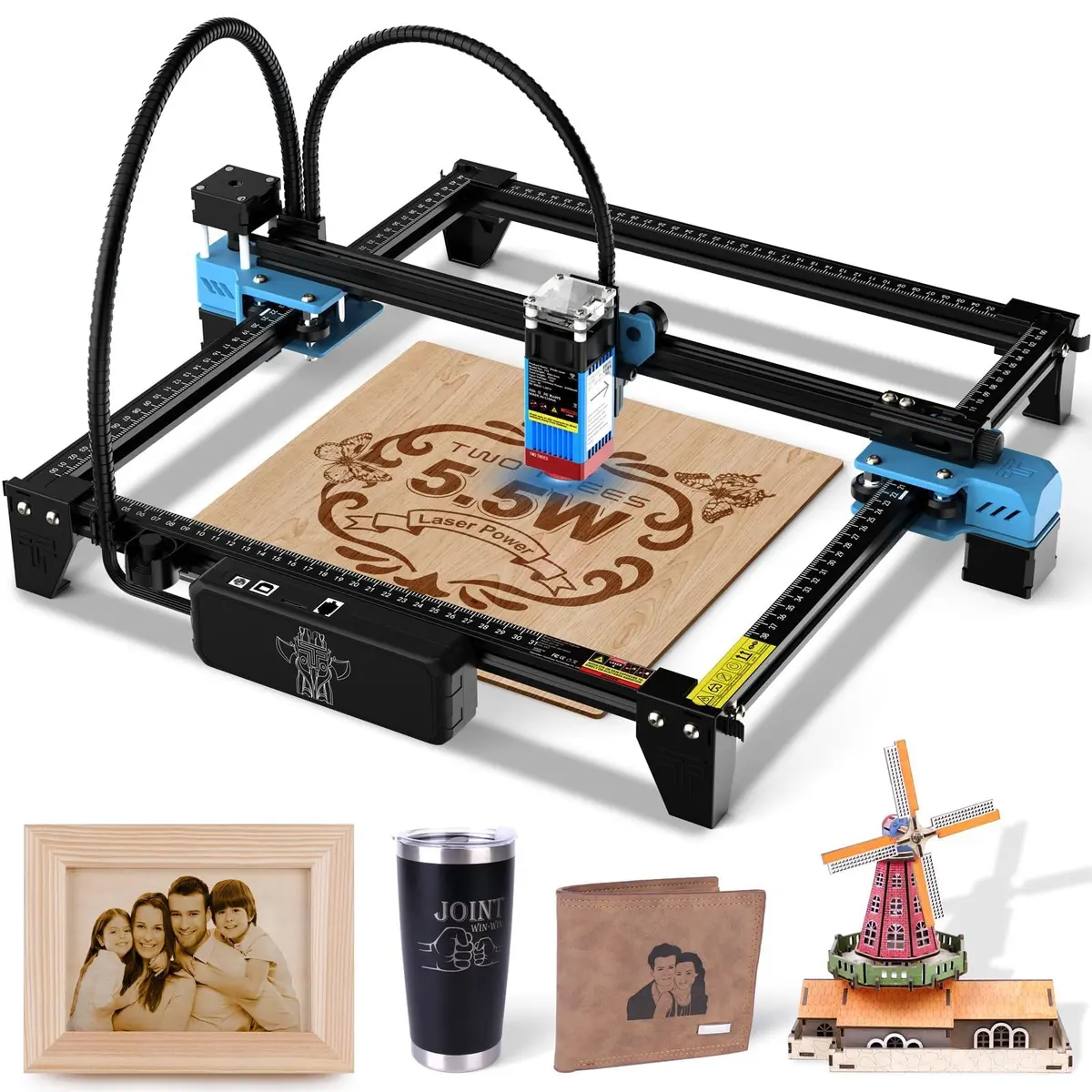 Twotrees TTS-55 Pro Laser Engraver 5500mW | 300x300mm Engraving Area, High Precision, Wi-Fi & USB Connectivity - main product image
