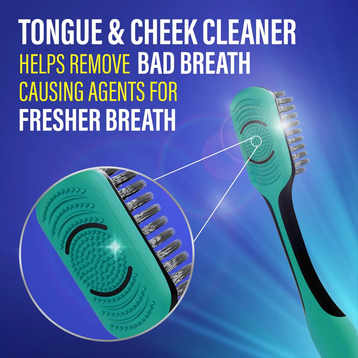 GuruNanda Gentle Giant Charcoal Toothbrush 8-Pack | Dual Action Flossing Spiral Bristles - view 6
