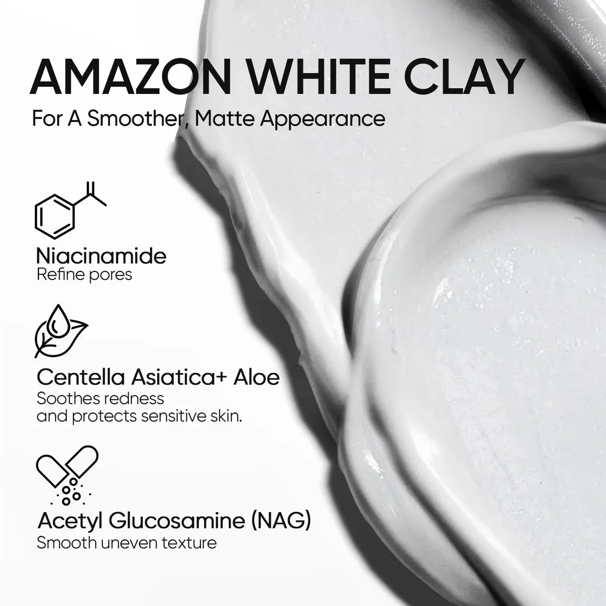 SKINTIFIC Amazonian White Clay Mask Stick 40g (1.41 oz) | Deep Pore Cleansing for Oily Skin - view 5