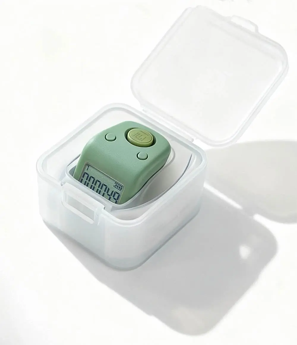 Arvakr Rechargeable Silent Finger Counter 6 Channels Digital Tasbih Tally Clicker with LED | Counts up to 999,999 per channel - view 7