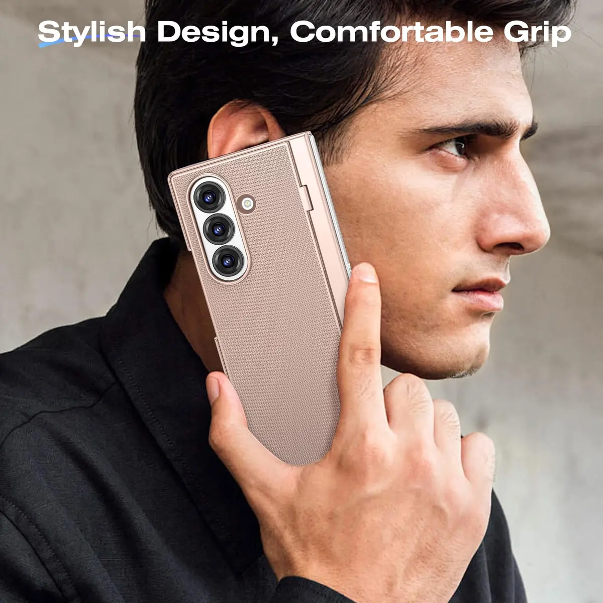 Ruky Gold Case with Kickstand & Privacy Screen Protector for Samsung Galaxy Z Fold 7 | Built-in Stand, Full Body Protection - view 9