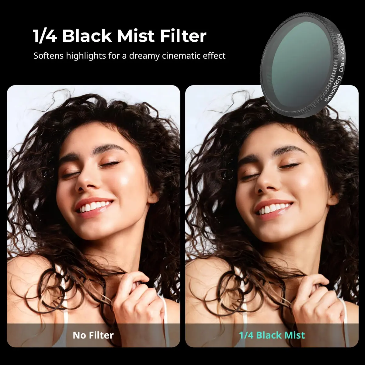 SmallRig 6-Pack Snap-On Filter Kit for DJI Osmo Action 6 | 43.86mm CPL+ND8+ND16+ND32+UV+1/4 Black Mist Filters - view 6