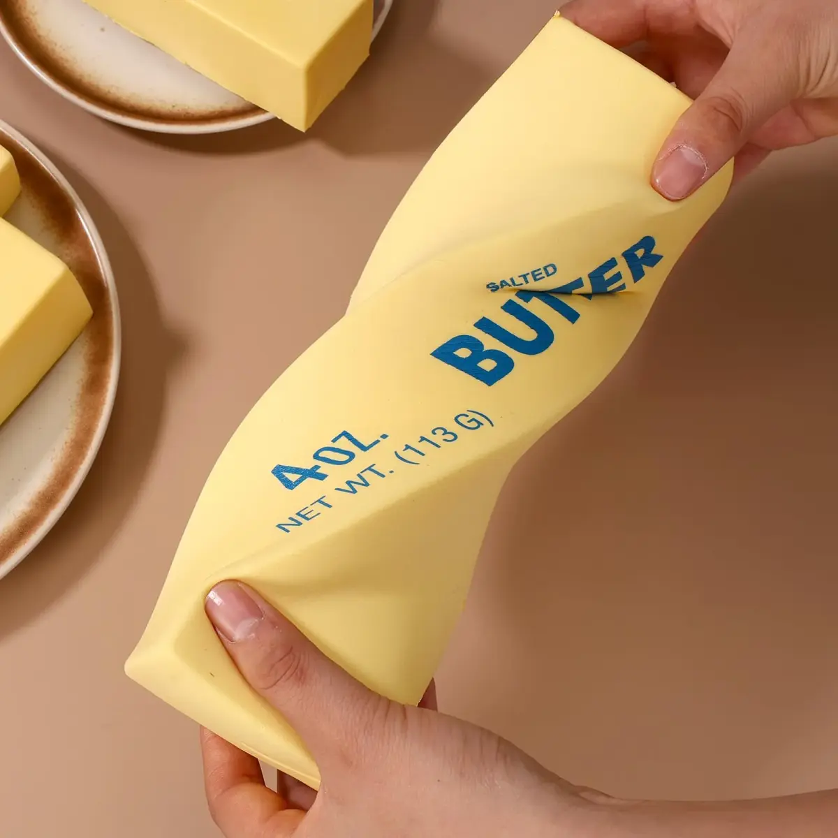 Lyreh Jumbo Butter Stick Squeeze Toy 23.5cm (9.25in) | Slow Rising PU Foam Toy for Stress Relief - view 6