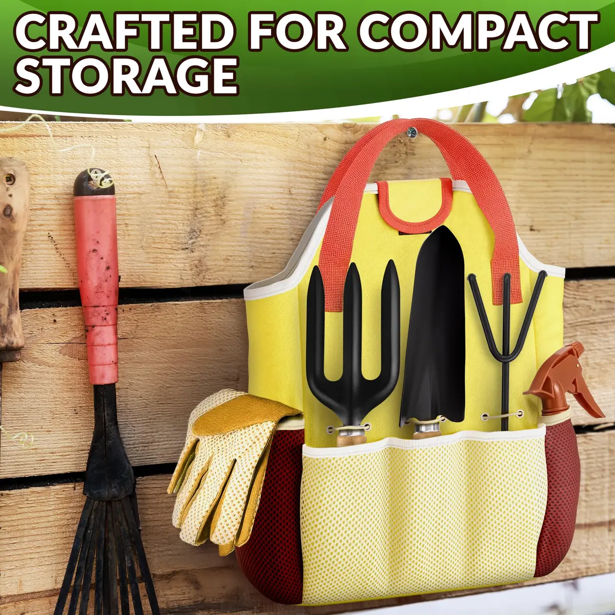 ZOKLU Gardening Tool Set for Women | Rust-Resistant Steel, 10-Piece with Tote Bag, Ergonomic Handles - view 9