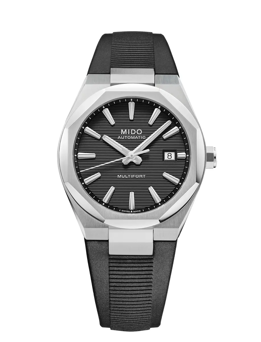 MIDO Multifort 8 One Crown Swiss Automatic Watch 40mm Stainless Steel Black Dial - main product image