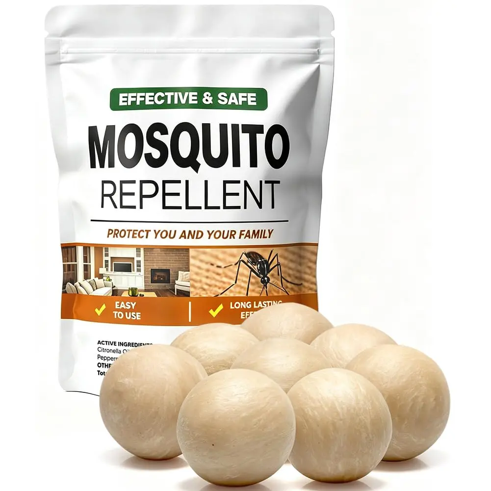 AUDQQM Mosquito Repellent Balls 8-Pack | Long-Lasting Outdoor & Indoor Protection - main product image