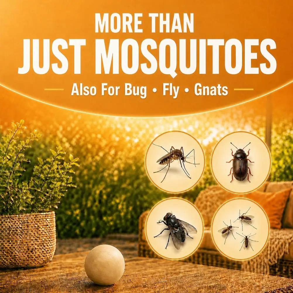 AUDQQM Mosquito Repellent Balls 8-Pack | Long-Lasting Outdoor & Indoor Protection - view 2