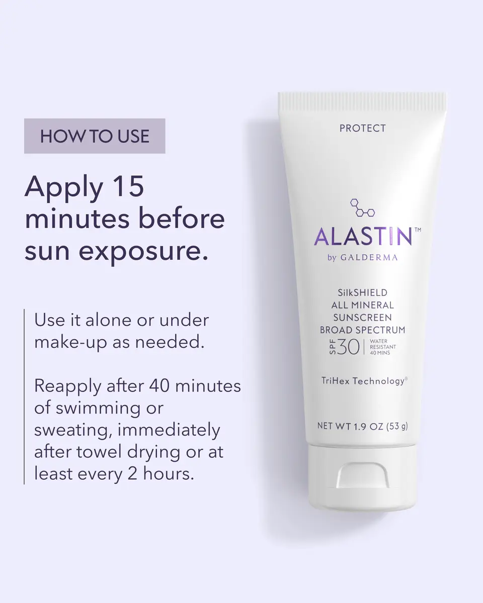 ALASTIN Skincare SilkSHIELD Mineral Sunscreen SPF 30 1.9 oz | Broad-spectrum, fast-absorbing, hypoallergenic face sunblock - view 7