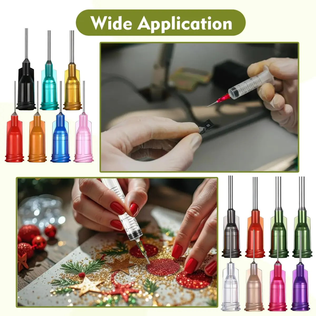 Honoson 150 Pcs Blunt Tip Needles 1/2 Inch Luer Lock, Multicolor | 14G-27G Gauge Range - view 6