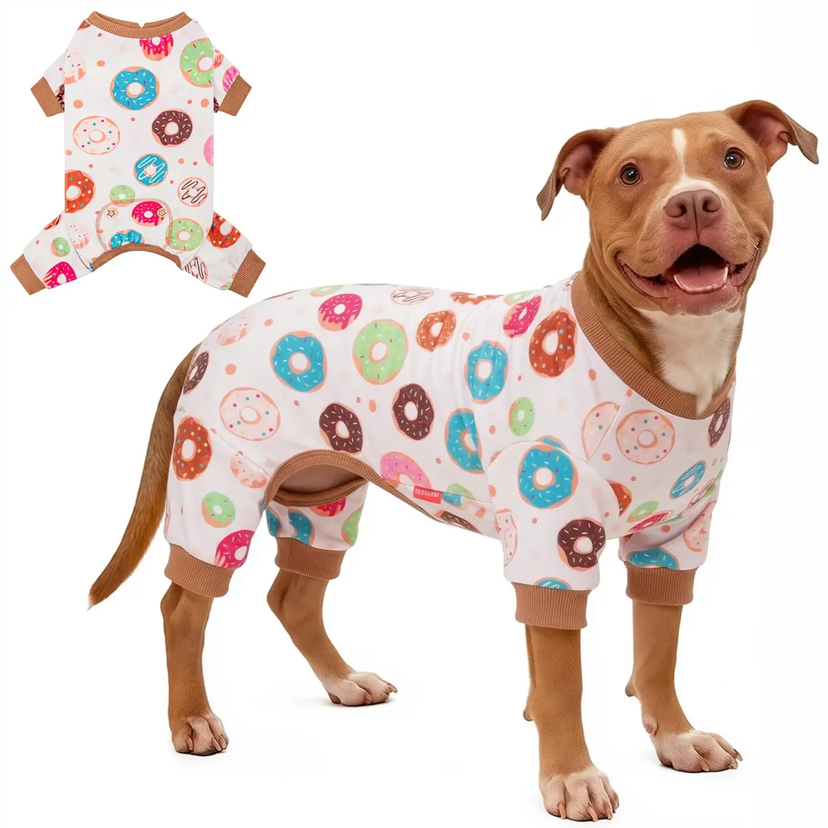 KYEESE Velvet Dog Pajamas for Large Dogs XXXL | Soft, Breathable & Cozy for Indoor Comfort - main product image