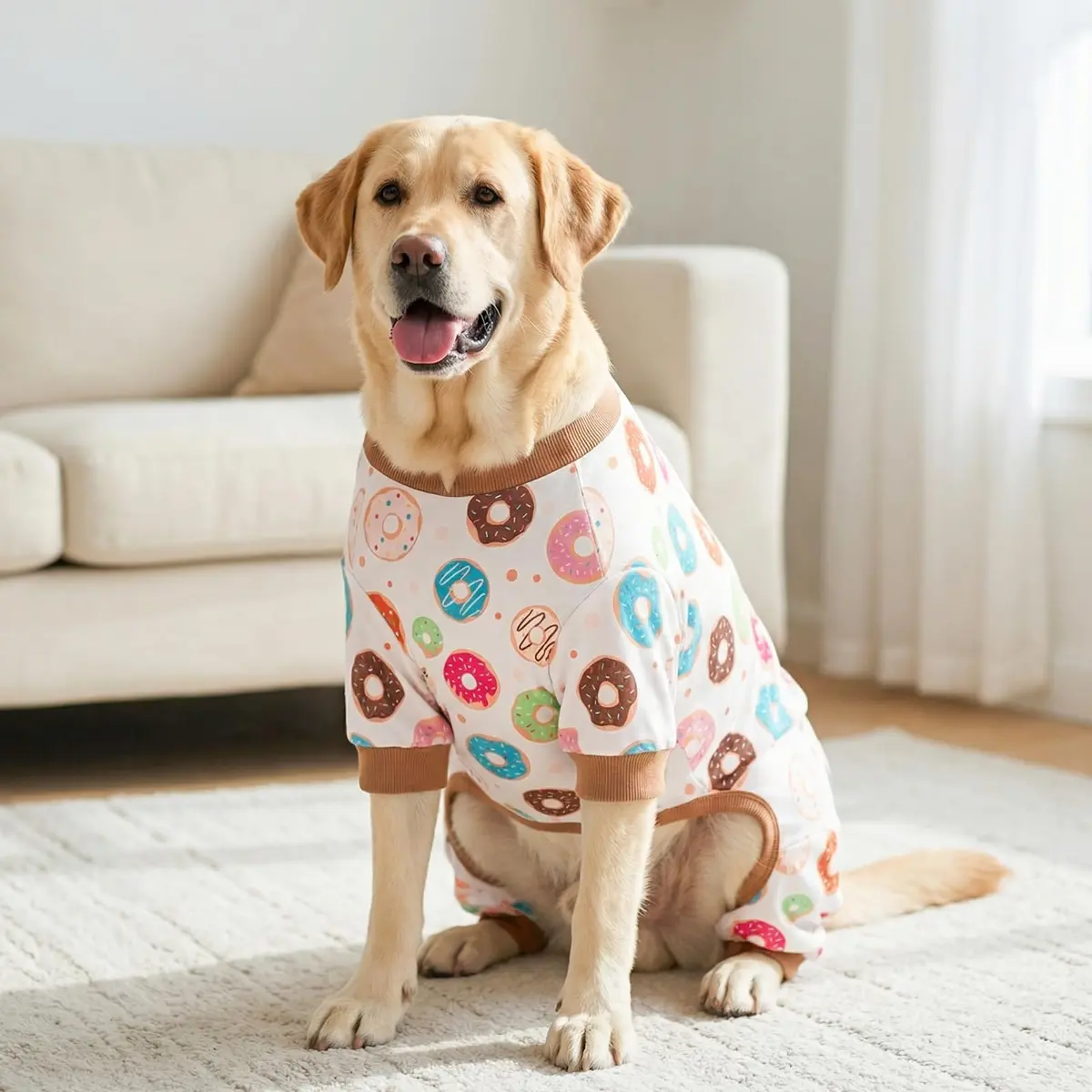 KYEESE Velvet Dog Pajamas for Large Dogs XXXL | Soft, Breathable & Cozy for Indoor Comfort - view 2