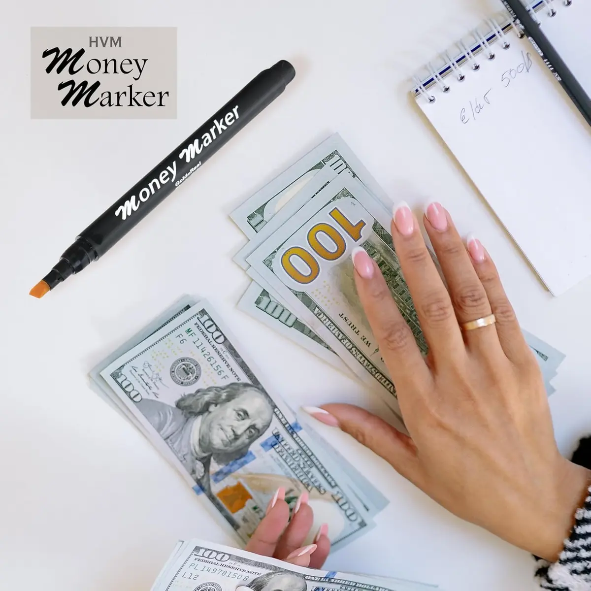 HVM Counterfeit Money Detector Pen (500 Pack) | Detect Fake Bills with Special Ink - view 3