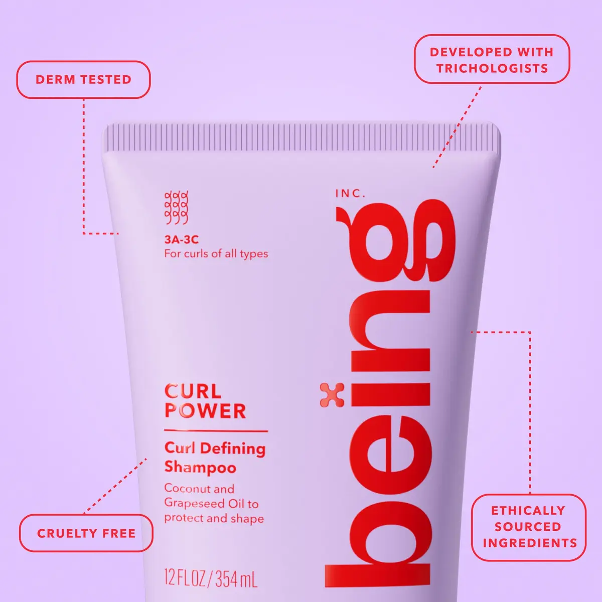 being CURL POWER Curl Defining Shampoo & Conditioner Set 354mL | Hydrates & Defines Type 3A–3C Curls - view 7