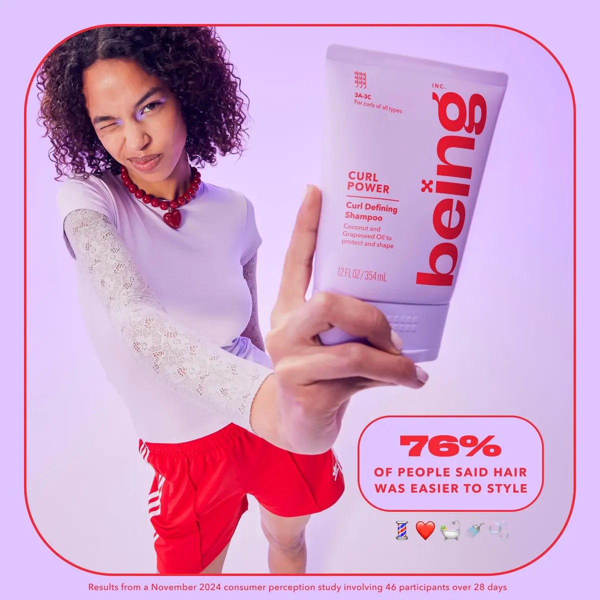 being CURL POWER Curl Defining Shampoo & Conditioner Set 354mL | Hydrates & Defines Type 3A–3C Curls - view 8