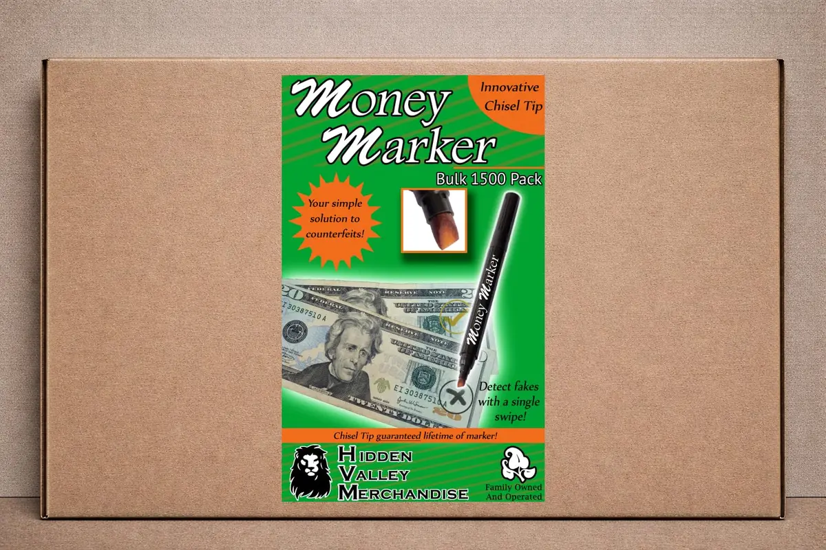 HVM Counterfeit Money Detector Pen 1500 Count | Detects Fake Bills, Universal Currency Checker Pack - view 3