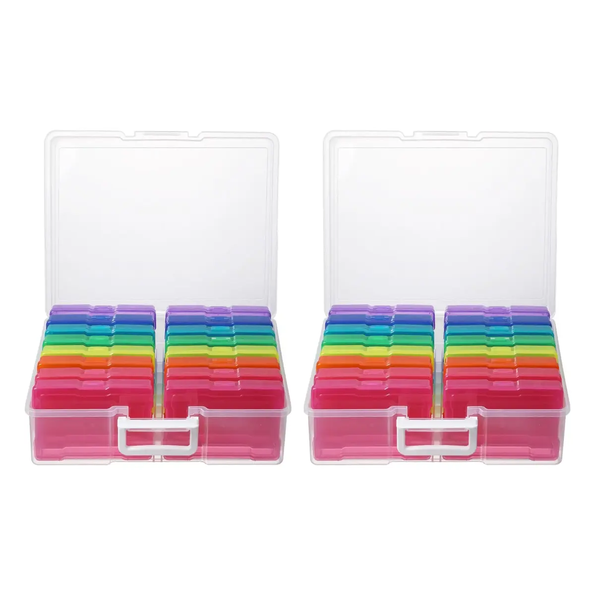novelinks Photo Storage Box with 16 Inner Containers | 1600 Photo Capacity (Outer: 30.5x37.6x13cm, Inner: 12x17x3.1cm) - main product image
