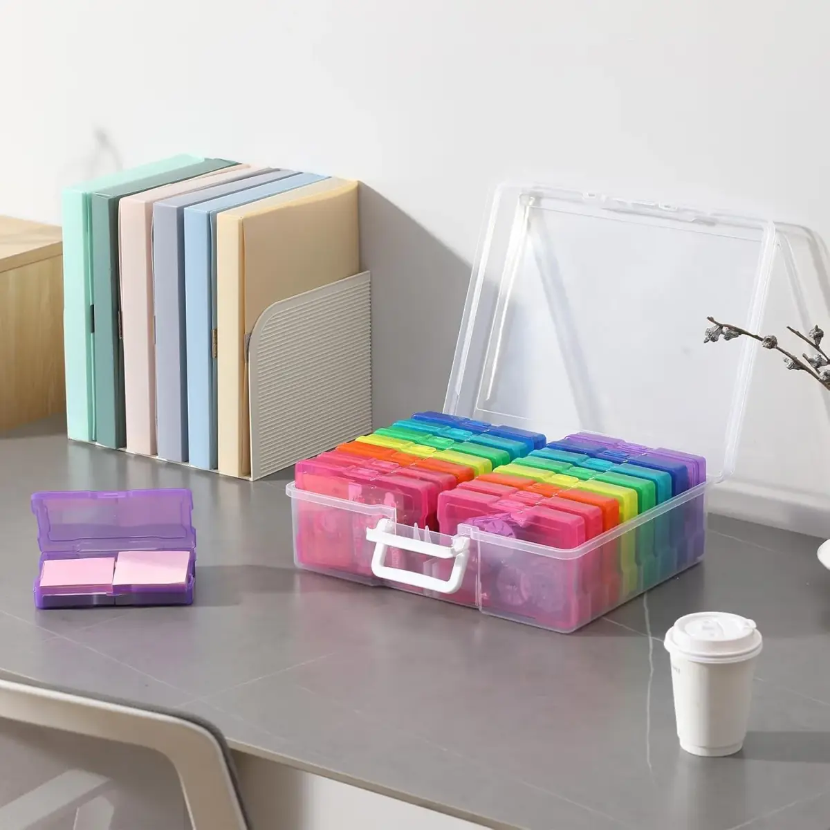 novelinks Photo Storage Box with 16 Inner Containers | 1600 Photo Capacity (Outer: 30.5x37.6x13cm, Inner: 12x17x3.1cm) - view 5