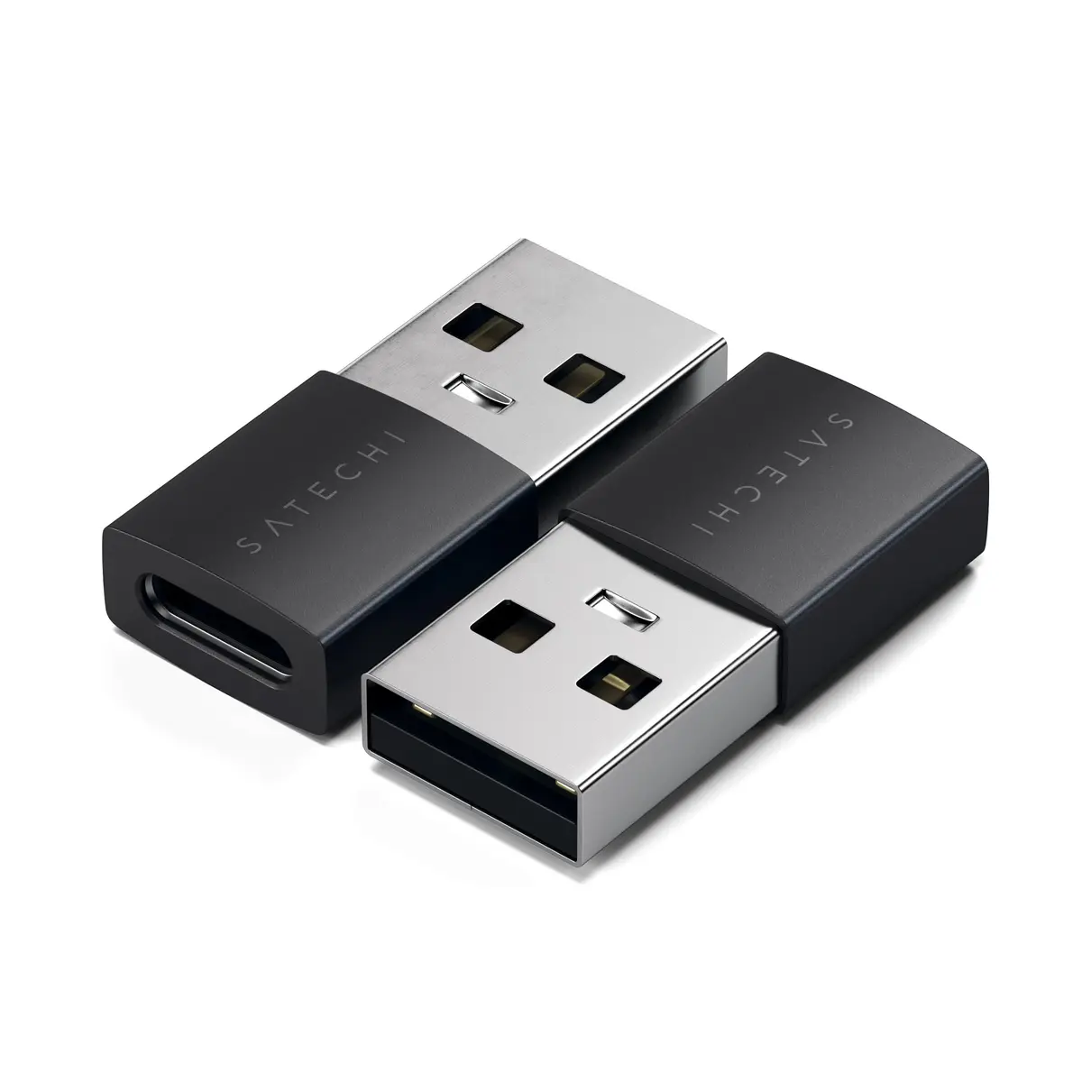 Satechi USB-A to USB-C Adapter (2-Pack) 10Gbps | Space Black - main product image