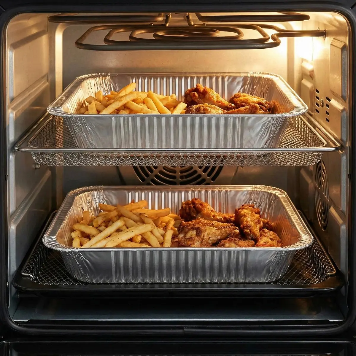 WAWINY 9x13 Thickened Aluminum Foil Pans 20 Pack | Extra Deep Disposable Roasting & Baking Pans - view 5