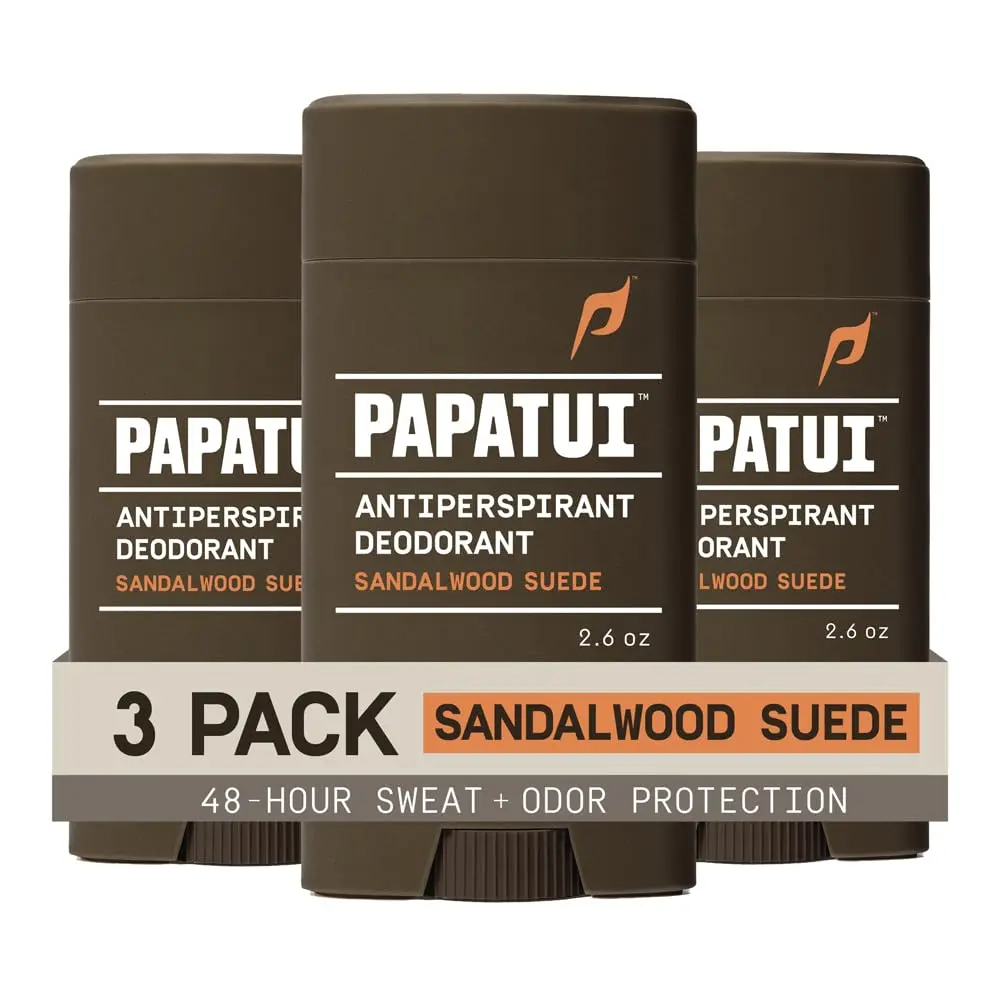 PAPATUI by Dwayne Johnson Antiperspirant Sandalwood Suede 2.6 oz | Long-lasting sweat & odor control - main product image