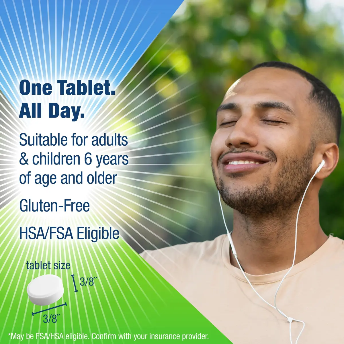 Contac Allergy Relief Tablets, Loratadine 10 mg, 150 Count | 24-Hour Non Drowsy Allergy Control - view 4