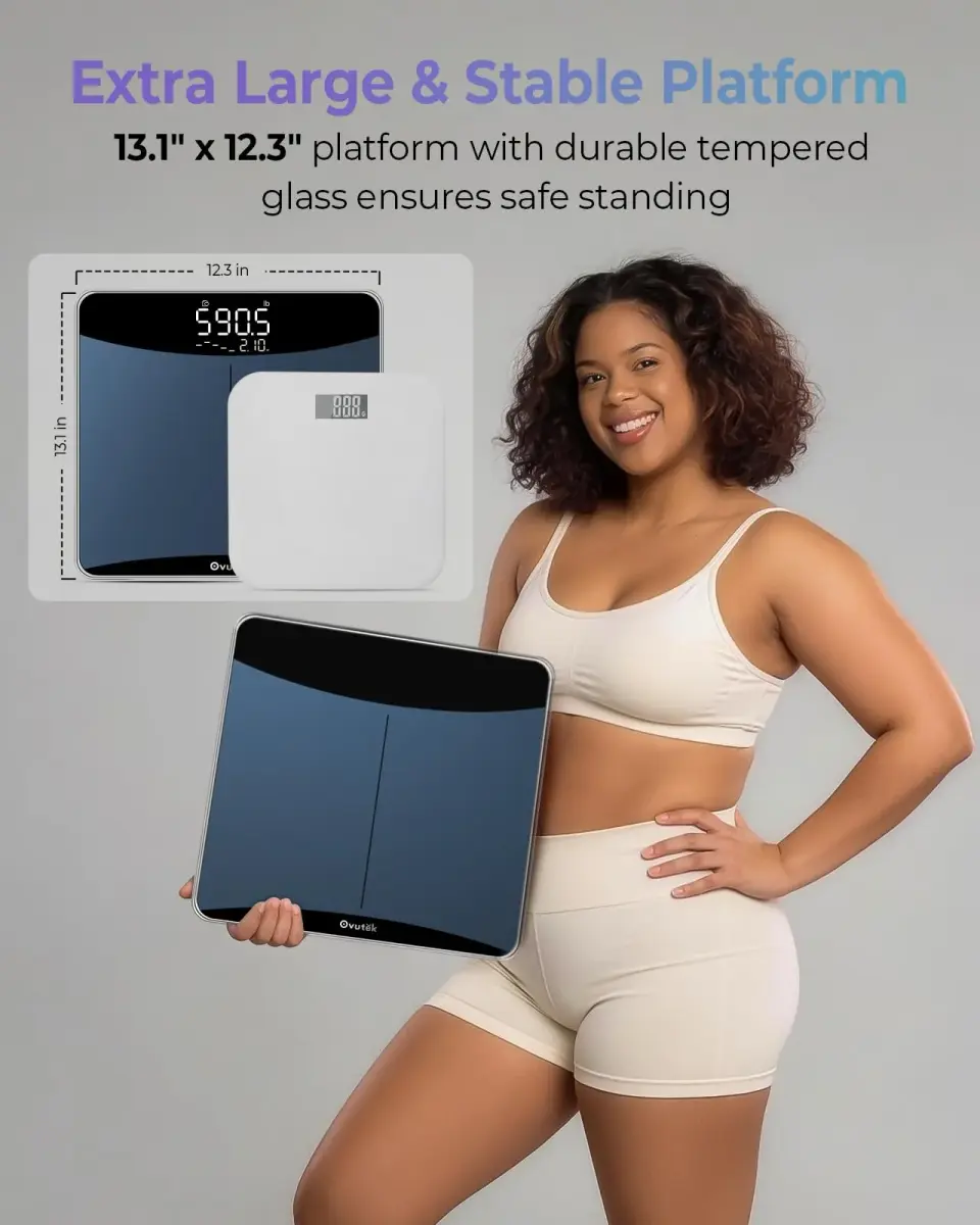 Ovutek 600lb Digital Body Weight Scale with Weight Trends & Large LED Display | 272 kg (600 lb) Capacity, 0.05 kg Accuracy - view 5