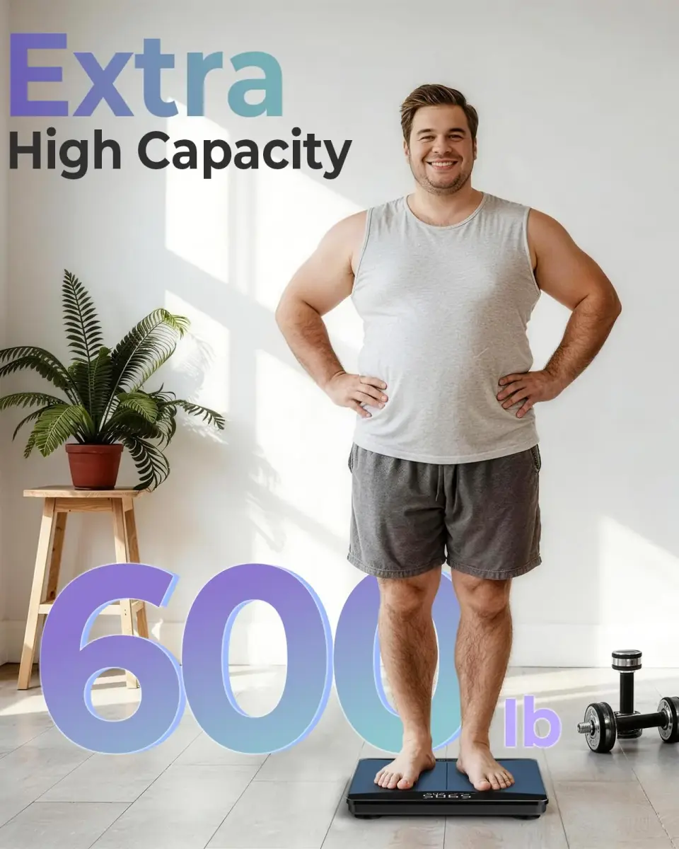Ovutek 600lb Digital Body Weight Scale with Weight Trends & Large LED Display | 272 kg (600 lb) Capacity, 0.05 kg Accuracy - view 2