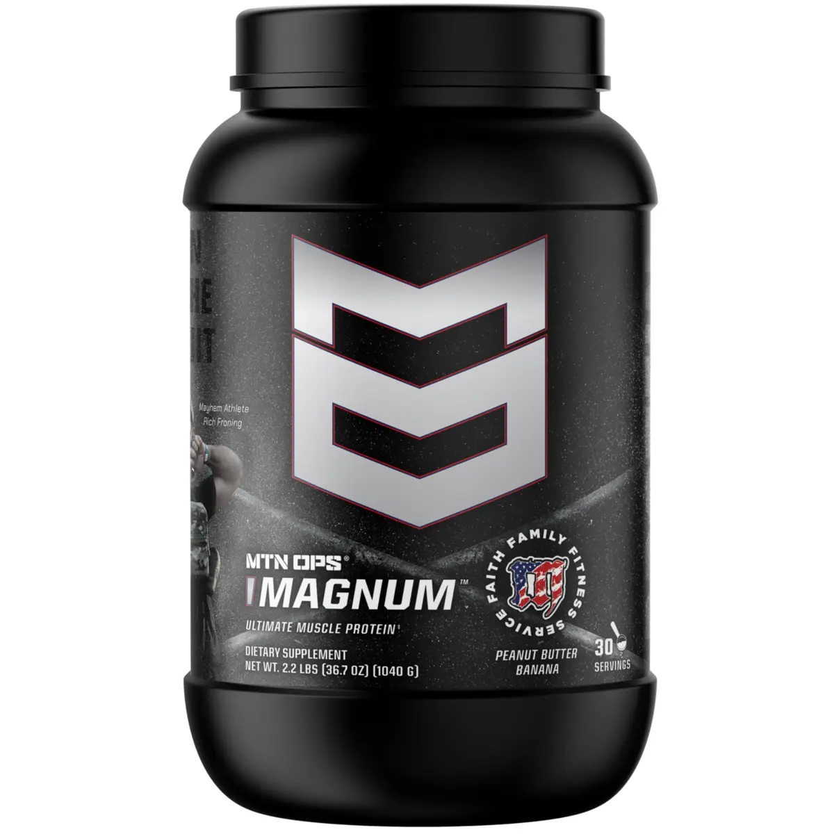 MTN OPS Magnum Whey Protein Powder, Peanut Butter Banana | 2.11 lb | Supports Lean Muscle & Recovery - main product image