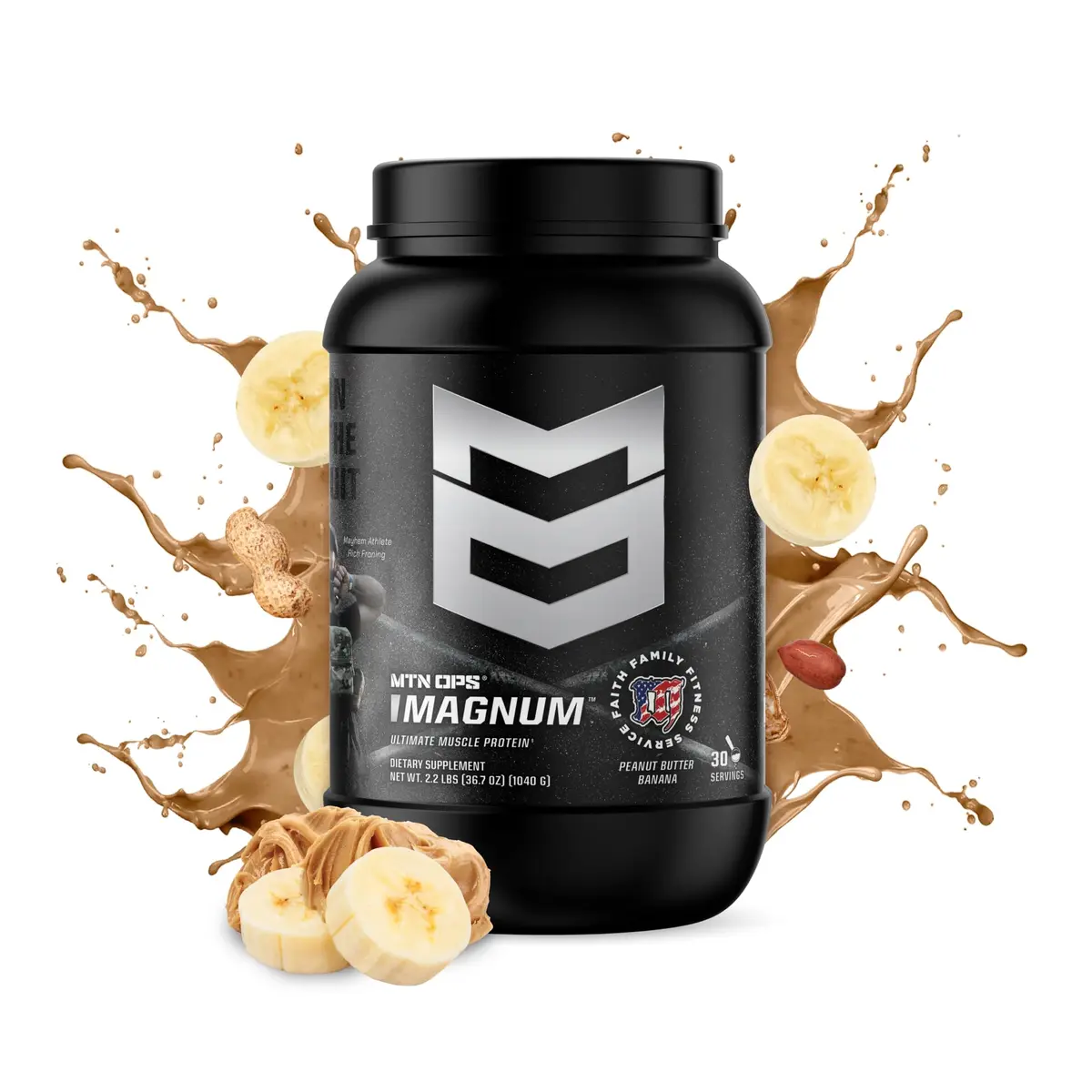 MTN OPS Magnum Whey Protein Powder, Peanut Butter Banana | 2.11 lb | Supports Lean Muscle & Recovery - view 2