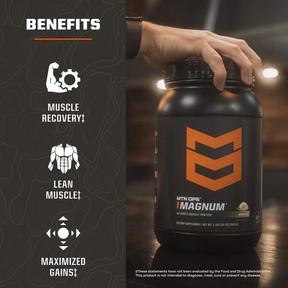 MTN OPS Magnum Whey Protein Powder, Peanut Butter Banana | 2.11 lb | Supports Lean Muscle & Recovery - view 4